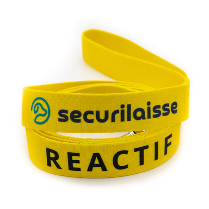 Jaune REACTIF laisse pour chien 1.65m