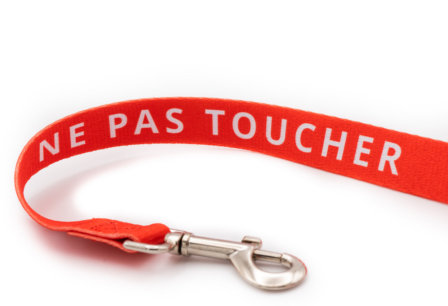 Red DO NOT TOUCH dog leash 1.65m